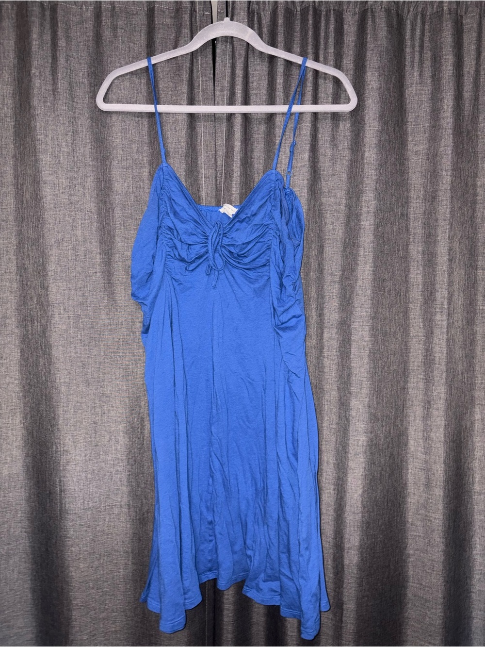 American Eagle Outfitters Royal Blue Spaghetti-Strap Mini Dress